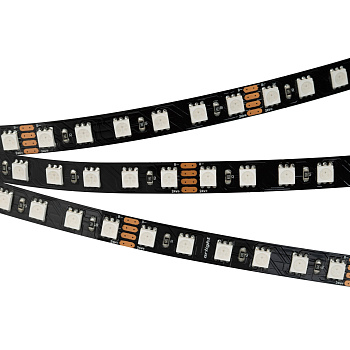 Arlight Светодиодная лента RT 2-5000 24V RGB 3X (5060, 420 LED, BLACK) (21 Вт/м, IP20) 021759
