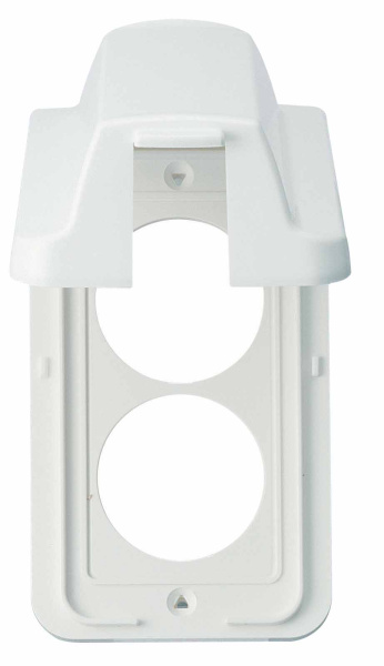 Anam Legrand Selix Бел Накладка розетки 2-ой с выпуклой крышкой 6752 57W