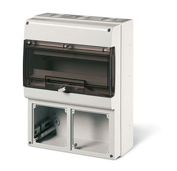 DKC Корпус на 16 модулей и 2 поста с основанием 136х125 мм.