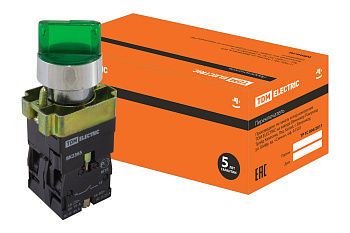 TDM Переключатель BK 2365  2 положения зеленый 1з+1р SQ0703-0014