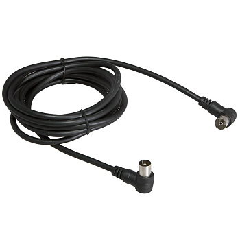 Шнур TV шт - TV гн 1.5М Угловой Черный Rexant 18-0012