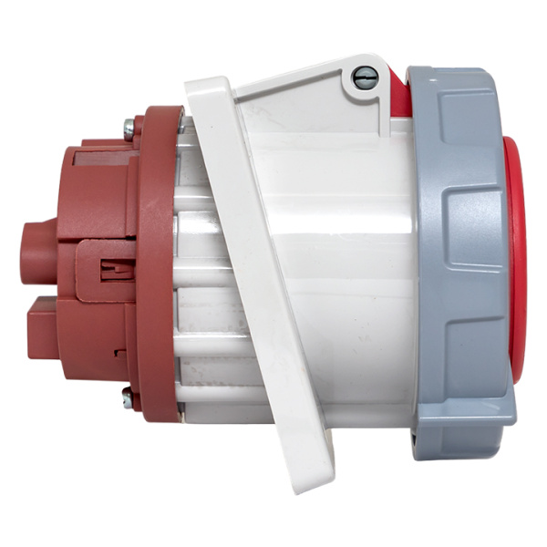 Купить EKF PROxima Розетка стационарная внутренняя угловая 4342 3Р+РЕ 63А 380В IP67