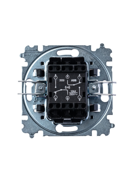 Купить ABB EPJ Levit белый / ледяной Переключатель 2-клавишный 2CHH595245A6001