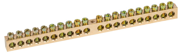 ЭРА Шина ЭРА NO-122-35 PEN земля-ноль 8х12мм 20/1 латунная крепеж по центру