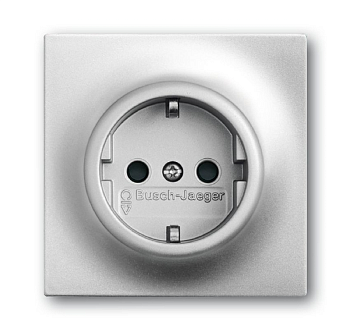ABB BJE Impuls Серебро металлик Розетка с/з 2CKA002011A3845