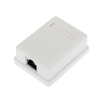 Рoзетка компьютерная внешняя, 1-порт RJ-45 (8P8C), FTP экранированная, категория 6, Rexant 03-0142