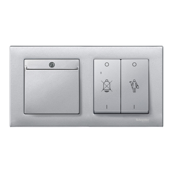 SE Merten SM M-Plan Алюминий Рамка 2-ая MTN486260