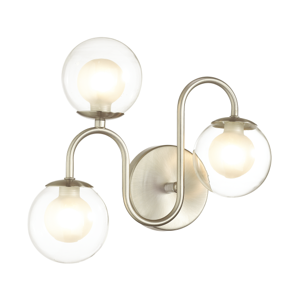 Купить Lumion 4568/3W VINTAGE LN21 никель Бра с выключателем IP44 G9 3*40W 220V FLIPPA