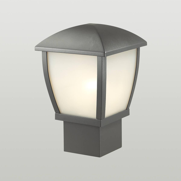 Купить Odeon Light 4051/1B ODL18 707 темно-серый/матовый белый Уличный светильник на столб IP44 E27 100W 220V TAKO