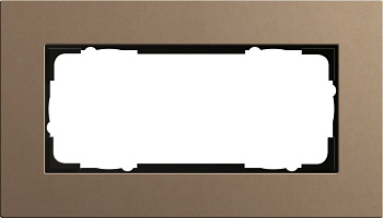 Gira ESP Lenoleum-Multiplex Светло-коричневый Рамка 2-ая без перегородки 1002221