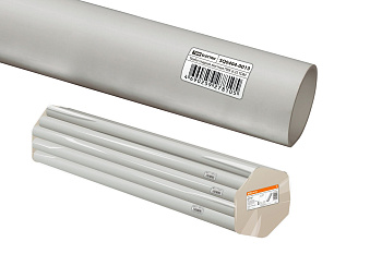 TDM Труба гладкая жесткая ПВХ d 25 (74 м) длина 2 м индивид. штрихкод, серая SQ0404-0013