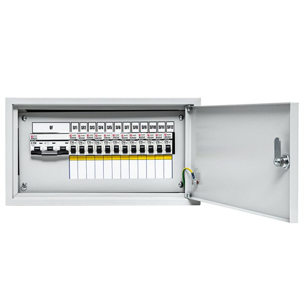 Купить EKF Basic Щит осветительный ОЩВ  с автоматическими выключателями 3P 1x100A 1P 12x16A oshv-100-12