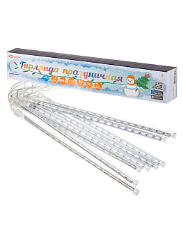 TDM Гирлянда "Сосульки", падающий голубой свет, 30 см, 8 шт в комплекте, 3,8 м, SQ0361-0027