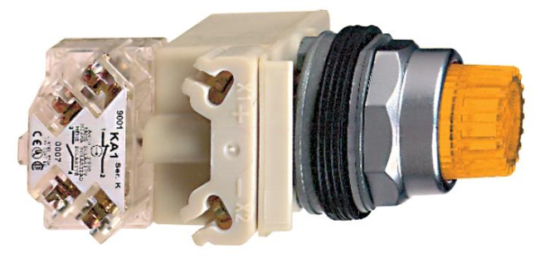 Купить SE Кнопка с подсветкой желтая 24В 9001K2L35LYAH13