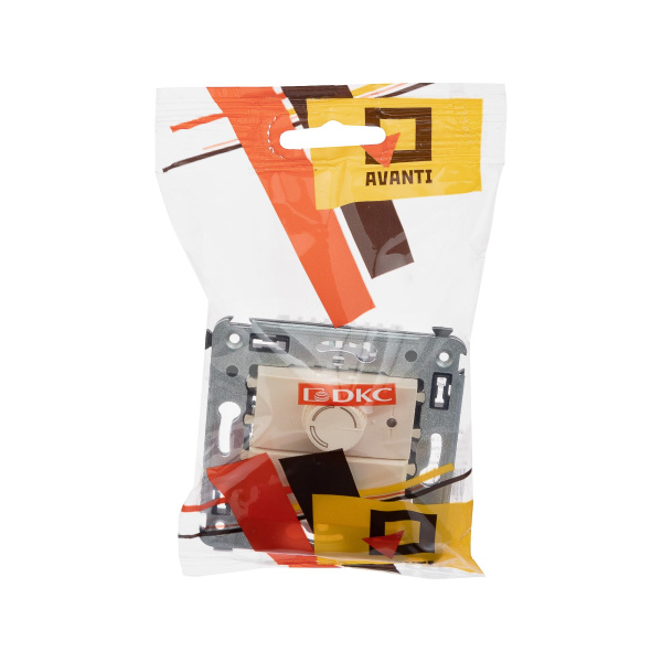 Купить DKC Диммер поворотный в стену, "Avanti", "Ванильная дымка"