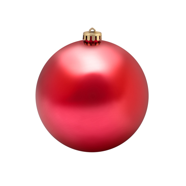 Елочная фигура Шар, 15 см, цвет красный матовый 502-302