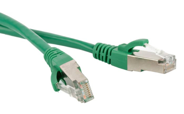 Hyperline PC-LPM-STP-RJ45-RJ45-C5e-5M-LSZH-GN Патч-корд F/UTP, экранированный, Cat.5е, LSZH, 5 м, зеленый 30994