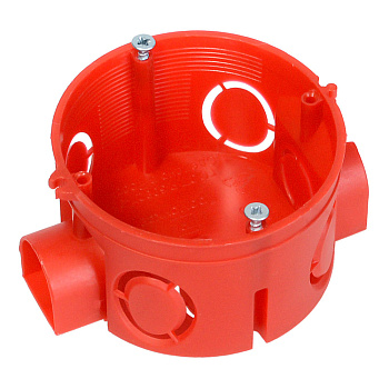 Промрукав Коробка установочная 80-0500С безгалогенная (HF) 68х42 с саморезами (224шт/кор)