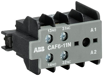 ABB Блок контактный CAF6-11N (1НО+1НЗ) фронтальный для мини-контакторов B6, B7 GJL1201330R0004
