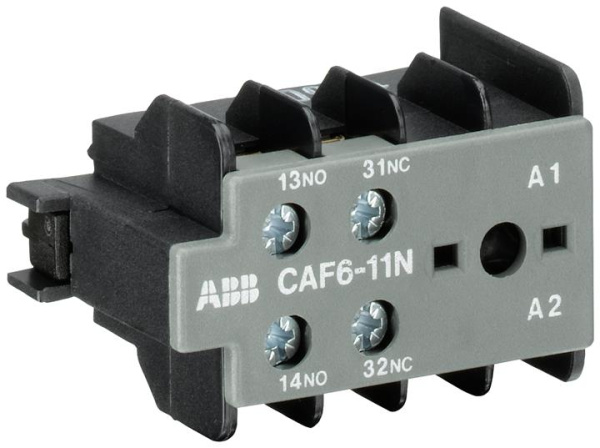 ABB Блок контактный CAF6-11N (1НО+1НЗ) фронтальный для мини-контакторов B6, B7 GJL1201330R0004