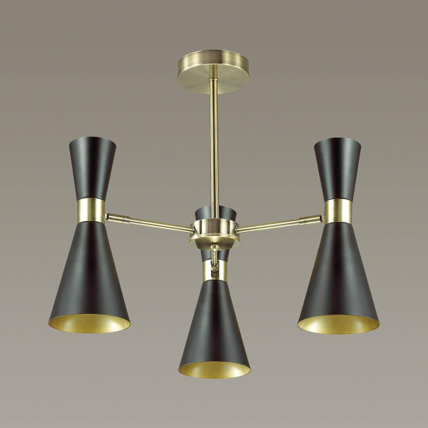 Купить Lumion 3662/3C LN18 106 античная бронза/матовый чёрный Люстра потолочная E14 3*60W 220V QUINN