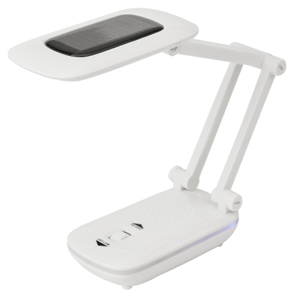 Светильник настольный Сиквел Про c солнечной панелью и с ночником, 220 В, LED, 5 Вт, 4000 К, бесступенчатое диммирование, заряжаемый, 2 ч автон Rexant 75-0217