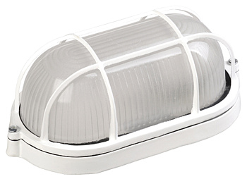 IEK Светильник НПП1402 белый/овал с реш.60Вт IP54