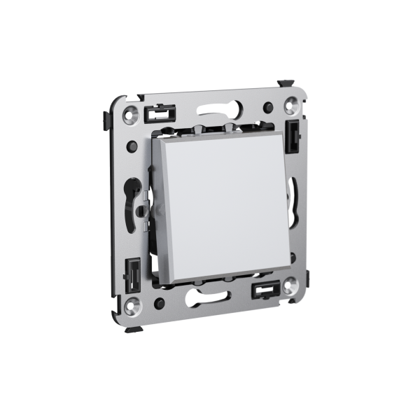 Купить DKC Переключатель одноклавишный в стену, "Avanti", "Закаленная сталь"