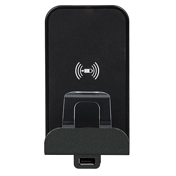 Legrand Etika Антрацит Беспроводное зарядное устройство Qi 1А с дополнительным разьемом USB A 5В 2,4А 672637