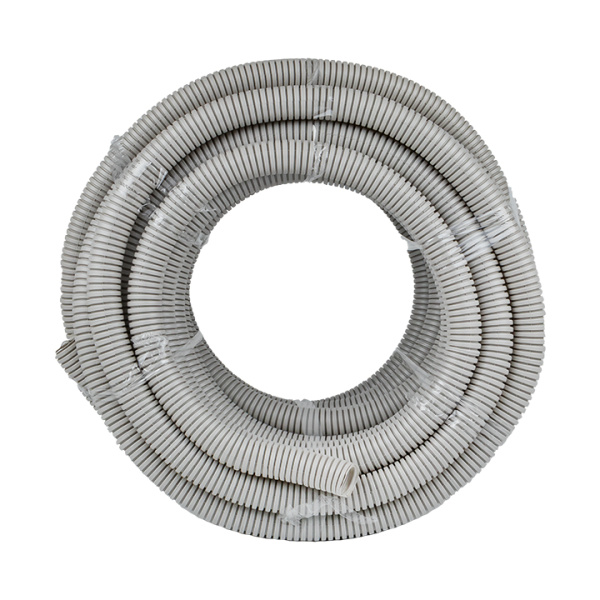 Купить EKF PROxima Труба гофр. ПВХ с протяжкой d32 мм (30 м) белая-Plast