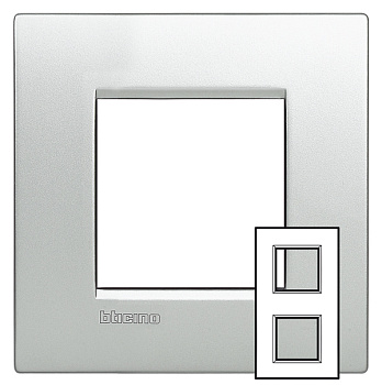 BT LL Алюминий Рамка AIR 2+2 мод 71мм LNE4802M2TE