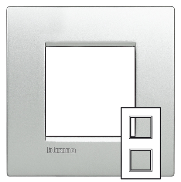 BT LL Алюминий Рамка AIR 2+2 мод 71мм LNE4802M2TE