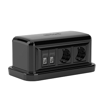 DKC Напольная башенка BUS, 12 модулей, черная