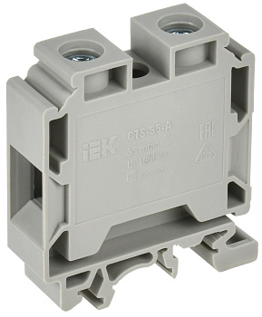 IEK Колодка клеммная CTS с шестигранником 35мм2 серая