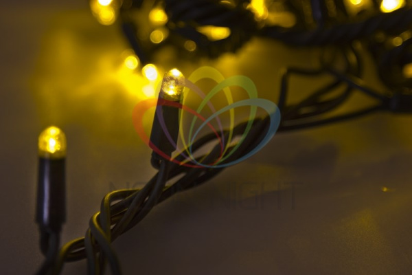 Купить NEON-NIGHT Гирлянда "Твинкл Лайт" 20 м, черный КАУЧУК, 240 диодов, цвет желтый 303-321