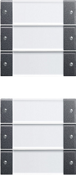 Gira KNX Прозрачный/антрацит Комплект клавиш, (компл=6 шт.) 213628