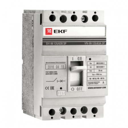 EKF PROxima Выключатель нагрузки ВН-99 160/160А 3P sl99-160-160
