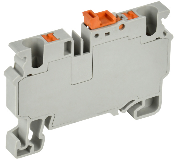 IEK Колодка клеммная CP-DT измерит. нож. разм. 4мм2 серая