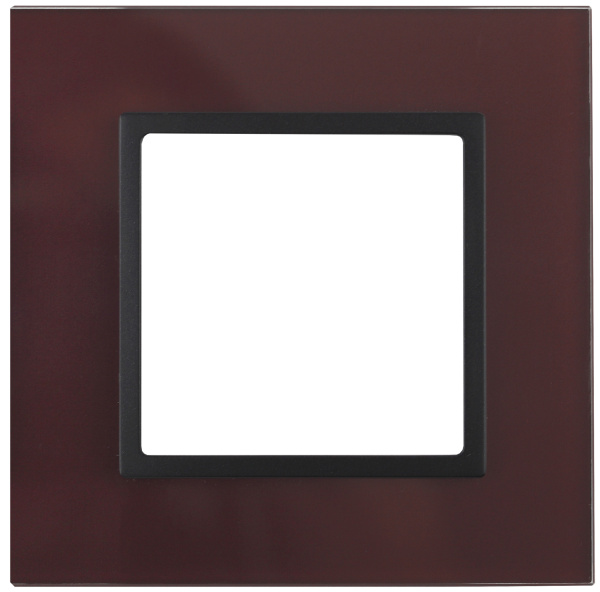 ЭРА 14-5101-25 Elegance Бордо/антрацит Стекло Рамка 1-ая