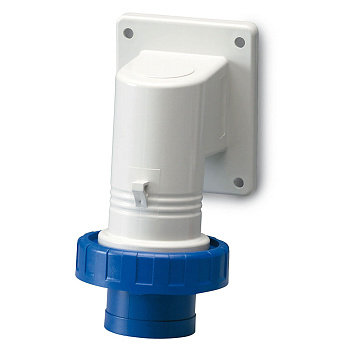 DKC Вилка панельная с наклоном IP67 32А 2P+E 250В