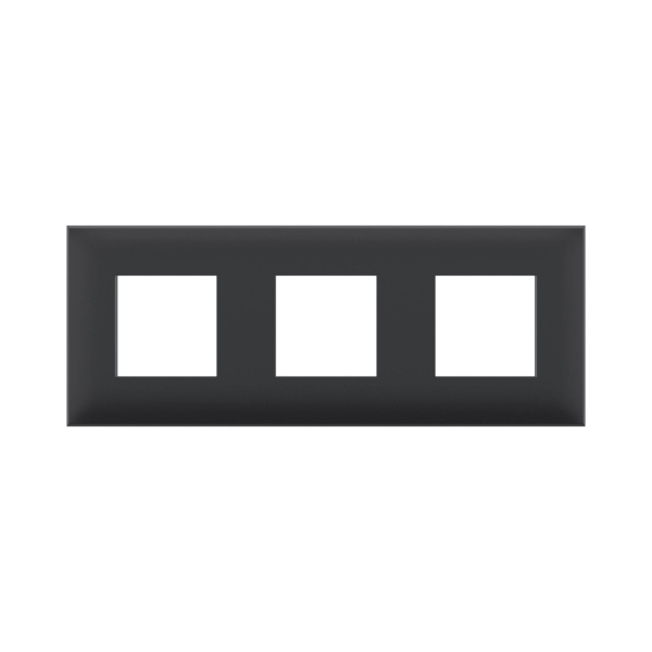 Купить DKC Рамка "Avanti", "Черный матовый", 3 поста (6 мод.)