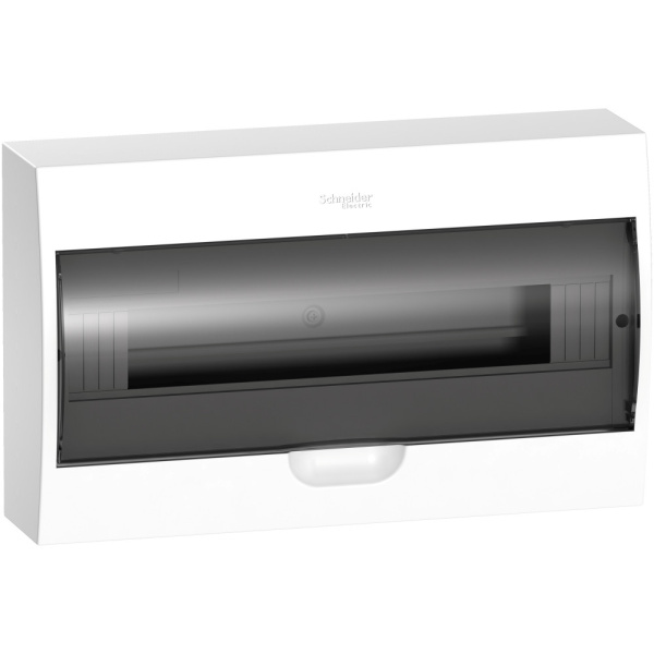 Systeme Electric EASY 9 Корпус навесной с прозрачной дверью 1ряд/18мод, IP40, IK07, 63А, 2 клеммы