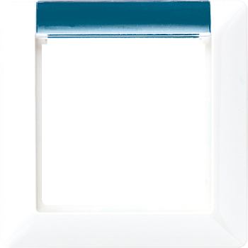 JUNG Рамка 1-кратная для вертикальной и горизонтальной установки белая AS581-1BFINAWW