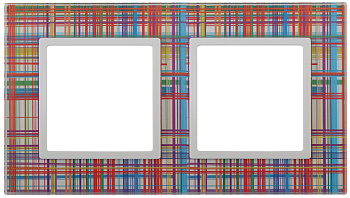 ЭРА 14-5102-00 Elegance Прозрачный/бел Стекло Рамка 2-ая