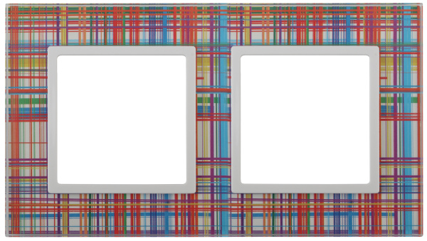 ЭРА 14-5102-00 Elegance Прозрачный/бел Стекло Рамка 2-ая