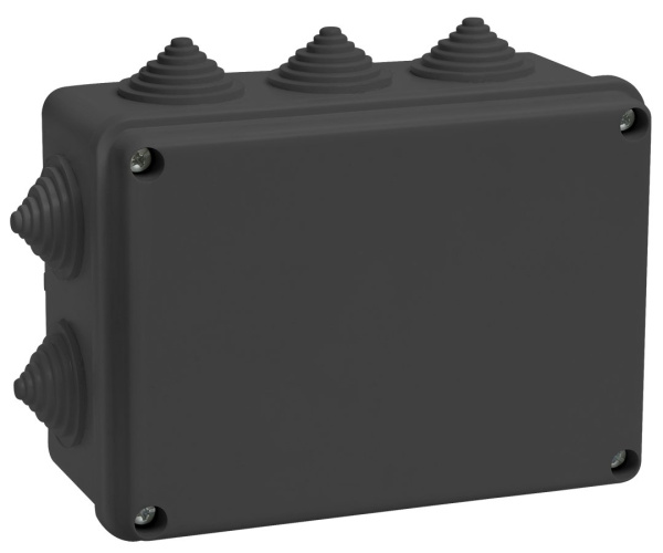 IEK Коробка расп. КМ41242 150х110х70мм IP55 10 вв. черная