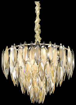 Wertmark WE144.15.303 Люстра подвесная Белое золото/Прозрачный, Дымчатый, Янтарный E14 15*40W