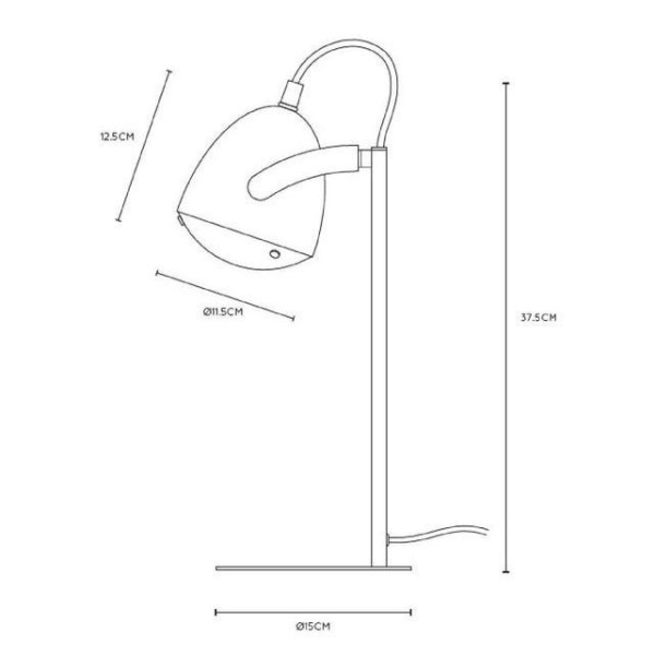 Купить Lucide DYLAN Синий Настольная лампа 05537/01/35