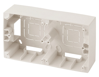 ЭРА 12-6102-02 Слоновая кость Коробка наклад. монтажа 2 поста, 12