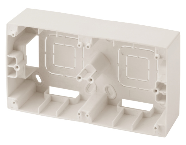 ЭРА 12-6102-02 Слоновая кость Коробка наклад. монтажа 2 поста, 12